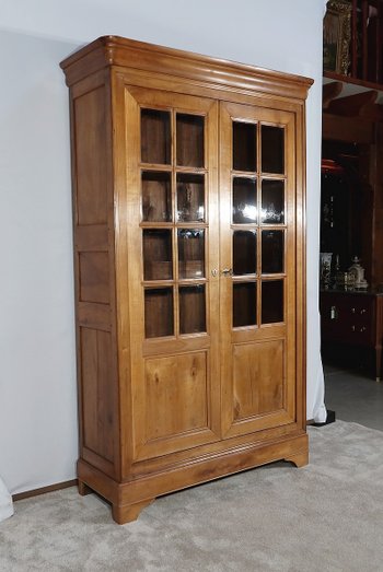 Armoire-Bibliothèque en Merisier Massif – fin XIXe