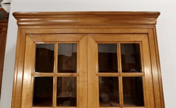 Armoire-Bibliothèque en Merisier Massif – fin XIXe
