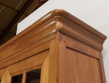 Armoire-Bibliothèque en Merisier Massif – fin XIXe