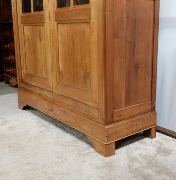 Armoire-Bibliothèque en Merisier Massif – fin XIXe
