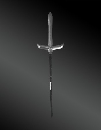 Japanese spear point, Yari, Jyu-Monji type - Edo period (1603-1868)