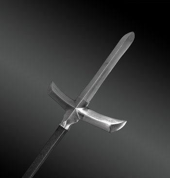 Japanese spear point, Yari, Jyu-Monji type - Edo period (1603-1868)