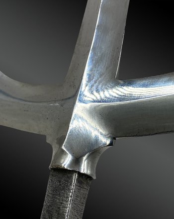 Japanese spear point, Yari, Jyu-Monji type - Edo period (1603-1868)