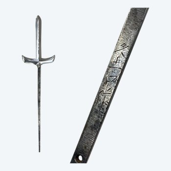 Japanese spear point, Yari, Jyu-Monji type - Edo period (1603-1868)