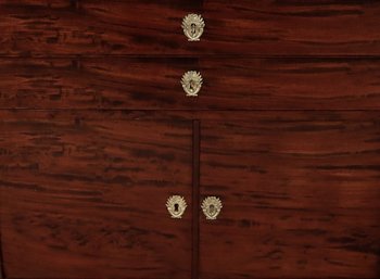 Mahogany small sideboard, Directoire, Return from Egypt - End of XIXth century