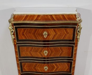Segretario in legno pregiato, periodo Napoleone III - metà del XIX secolo