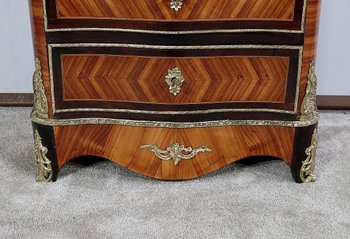 Segretario in legno pregiato, periodo Napoleone III - metà del XIX secolo