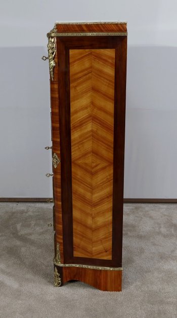 Segretario in legno pregiato, periodo Napoleone III - metà del XIX secolo