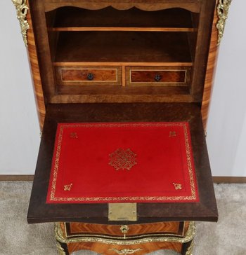 Segretario in legno pregiato, periodo Napoleone III - metà del XIX secolo