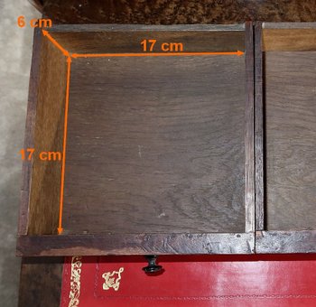 Segretario in legno pregiato, periodo Napoleone III - metà del XIX secolo