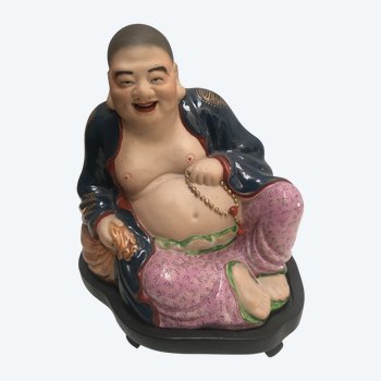 Buddha GIAPPONESE in gres smaltato