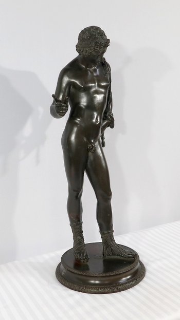 Importante "Narciso" in bronzo di M. Amodio - Fine XIX secolo