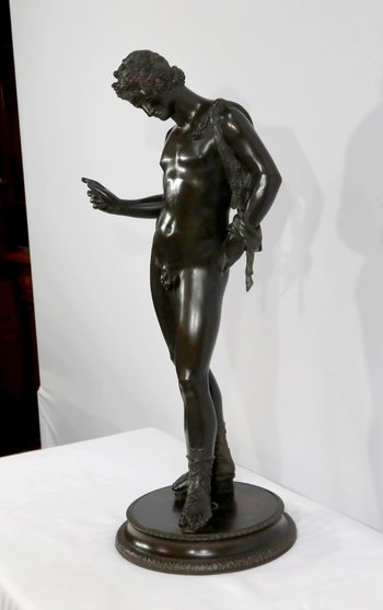 Importante "Narciso" in bronzo di M. Amodio - Fine XIX secolo