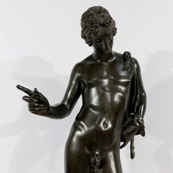 Importante "Narciso" in bronzo di M. Amodio - Fine XIX secolo