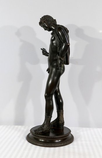 Importante "Narciso" in bronzo di M. Amodio - Fine XIX secolo