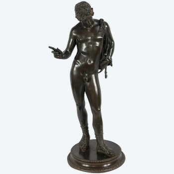 Important Bronze « Narcisse » de M. Amodio  – Fin XIXe