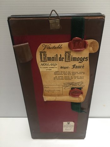 Piccolo dipinto a smalto di FAURÉ a LIMOGES