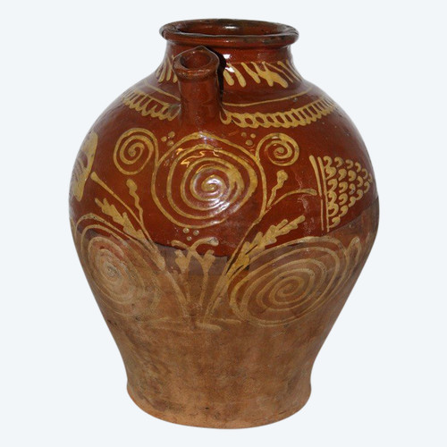 Brocca Bressane in terracotta smaltata XIX