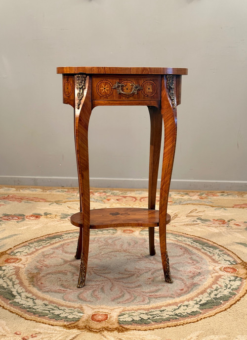 Louis XV Style Marquetry Living Room Table Circa 1930