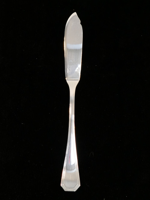 12 CHRISTOFLE ART DECO fish knives AMERICA model by Luc LANEL