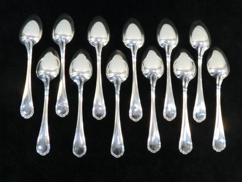 12 large spoons CHRISTOFLE model SPATOURS