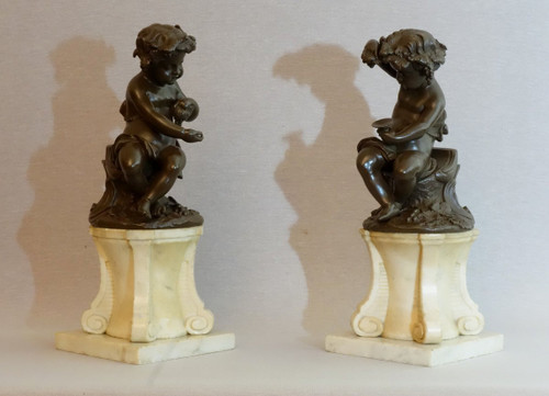 Coppia di Putti Vendangeurs 1780 circa
