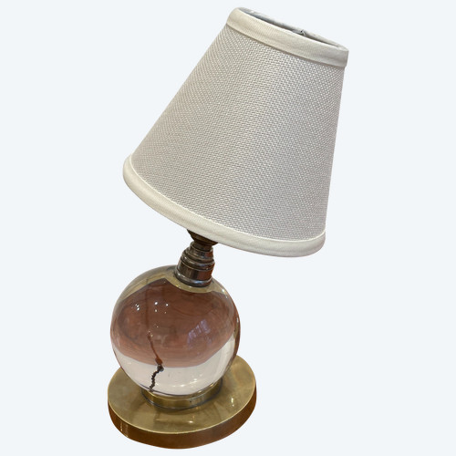 Jacques Adnet - Modernist table lamp for Baccarat