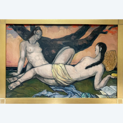 André MAIRE (1898 – 1984), « Femmes vietnamiennes sous des arbres flamboyants »