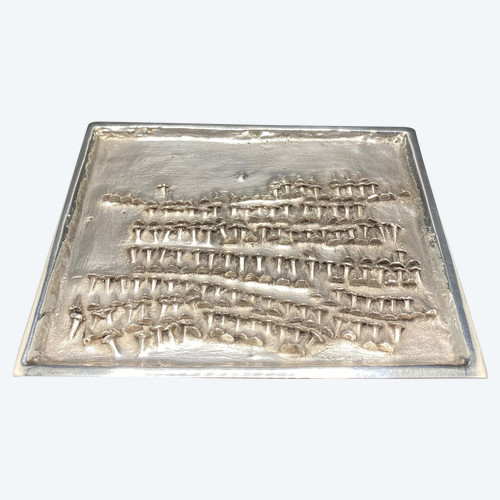 SILVER PLATED BRONZE POCKET BOX CHRISTOPHE