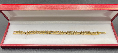 BRACCIALE PLACCATO ORO E AMARI DI MARE