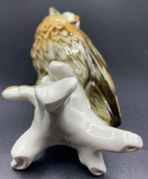 OWL ENAMELED PORCELAIN