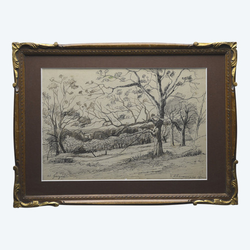 French school, Late 19th - Early 20th century, Wash and ink on paper, Signed Al GUIGNE (1839-1920)