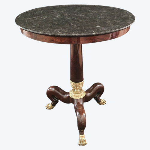 Thomire, exceptional pedestal table of the beginning of the XIXth century.