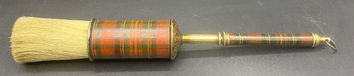 BRASS BRUSH & PLAID PAPER