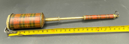 BRASS BRUSH & PLAID PAPER