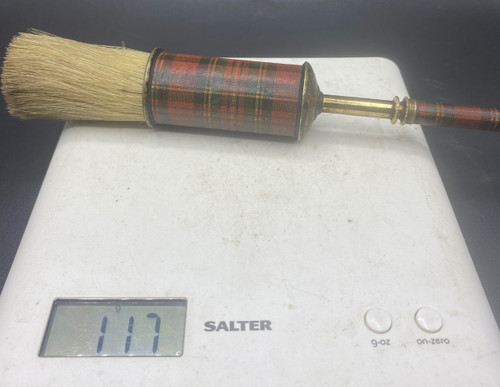 BRASS BRUSH & PLAID PAPER