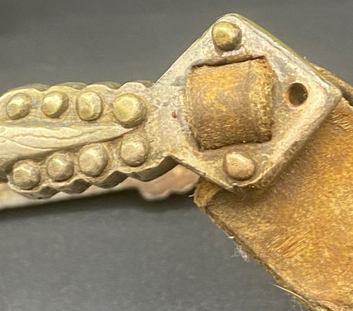 PAIR OF STEEL & LEATHER SPURS