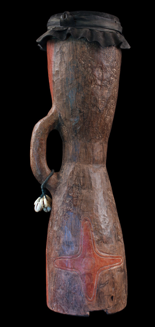 Tambour à main, Instrument Traditionnel, Art Océanien, Art Tribal, Papouasie Nouvelle Guinée
