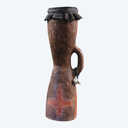 Tambour à main, Instrument Traditionnel, Art Océanien, Art Tribal, Papouasie Nouvelle Guinée