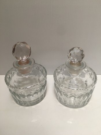 Pair of BACCARAT perfume bottles circa 1830