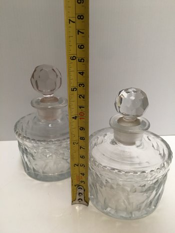 Pair of BACCARAT perfume bottles circa 1830