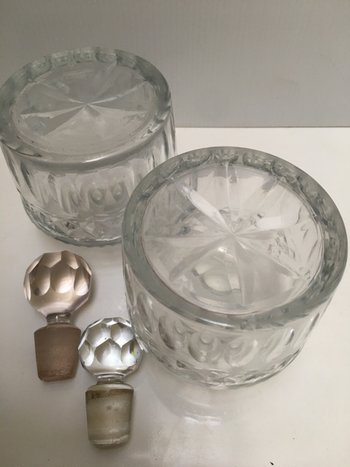Pair of BACCARAT perfume bottles circa 1830