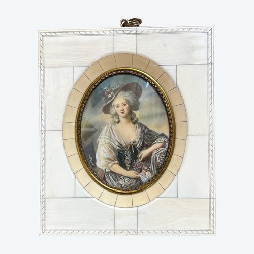 Miniature signed, early 20th century work