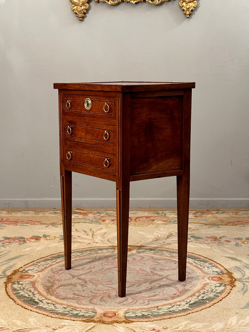 Small Louis XVI Period Chiffonniere Table About 1780