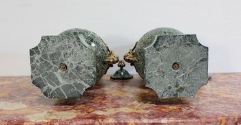 Paire de Vases Balustre, style Louis XVI - 2ème moitié du XIXe 