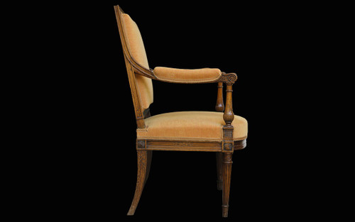 Fauteuil Louis XVI  Dossier à la reine 