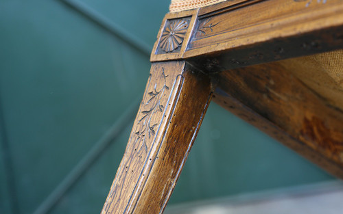 Fauteuil Louis XVI  Dossier à la reine 
