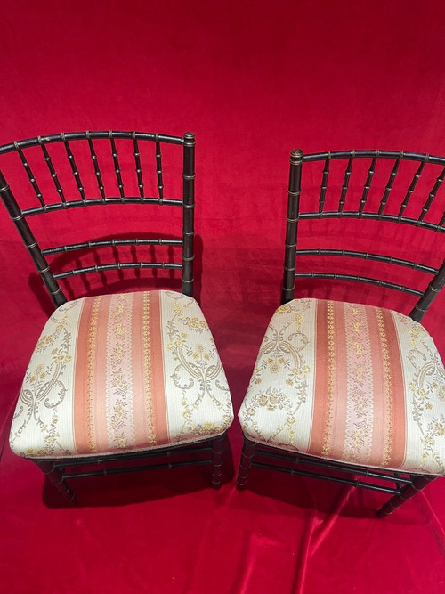 Pair Of Chairs Napoleon III Period