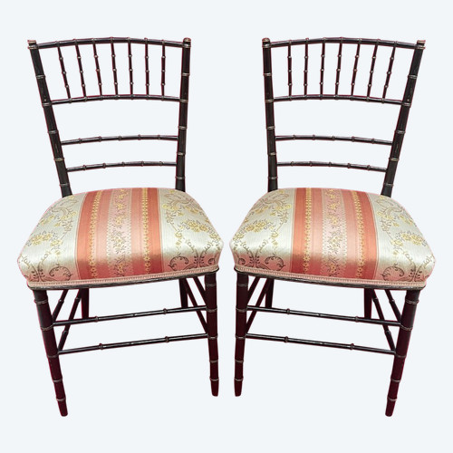 Pair Of Chairs Napoleon III Period
