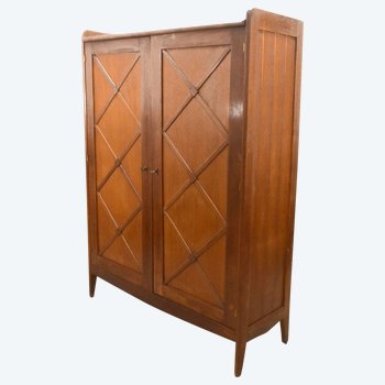 Armoire 1950 à Décor De Croisillons 